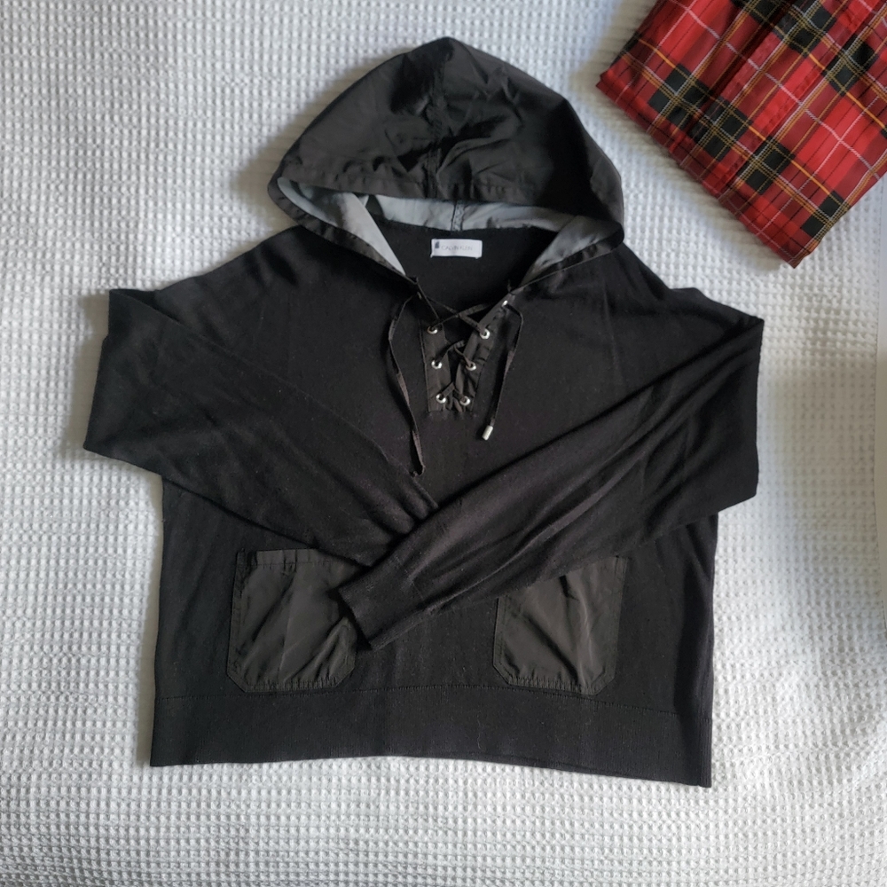 CALVIN KLEIN Black Hooded Sweater